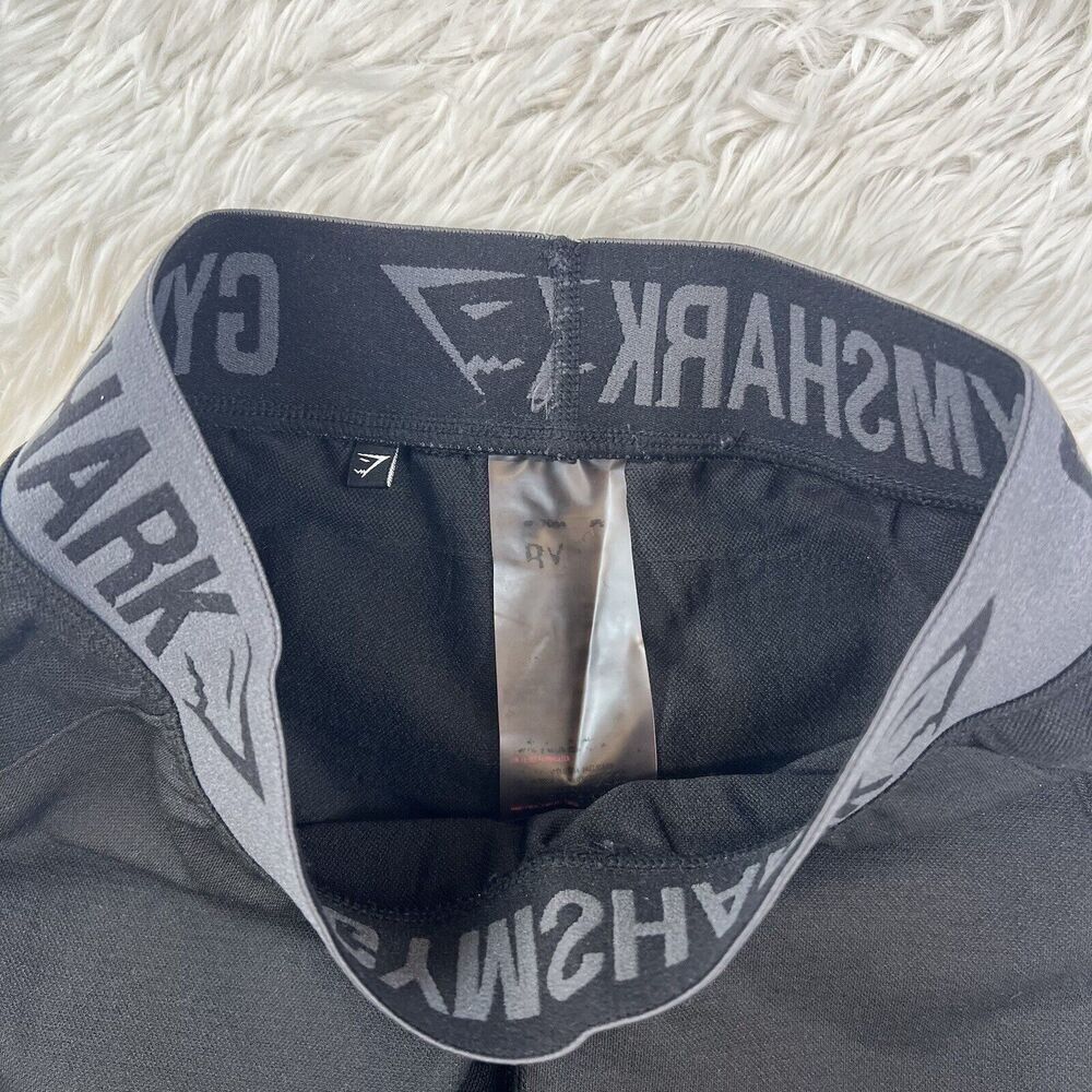 Gymshark Flex Leggings Gray/Black/Charcoal Womens Training Gym 3/4 Size Small - Picture 5 of 8